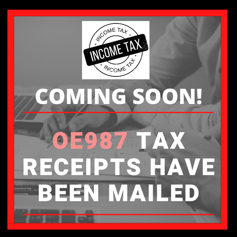 Image for 2019 Tax Receipts