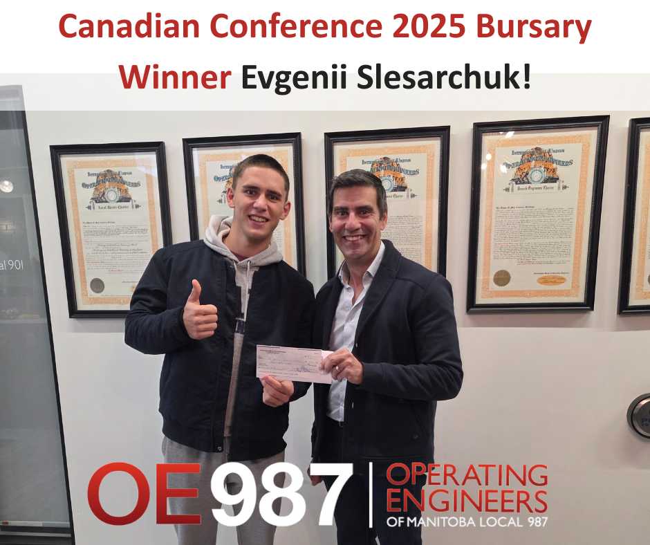 Image for IUOE Canadian Conference 2025 Bursary Recipient, Evgenii Slesarchuk