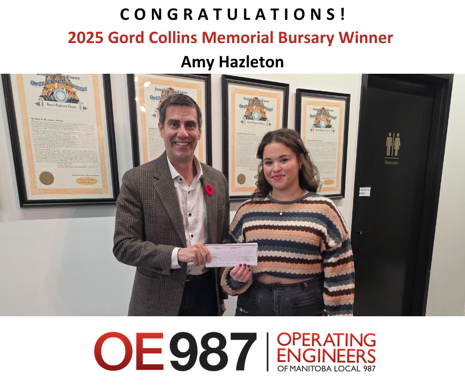 Image for Gord Collins Memorial 2025 Bursary Recipient, Amy Hazleton