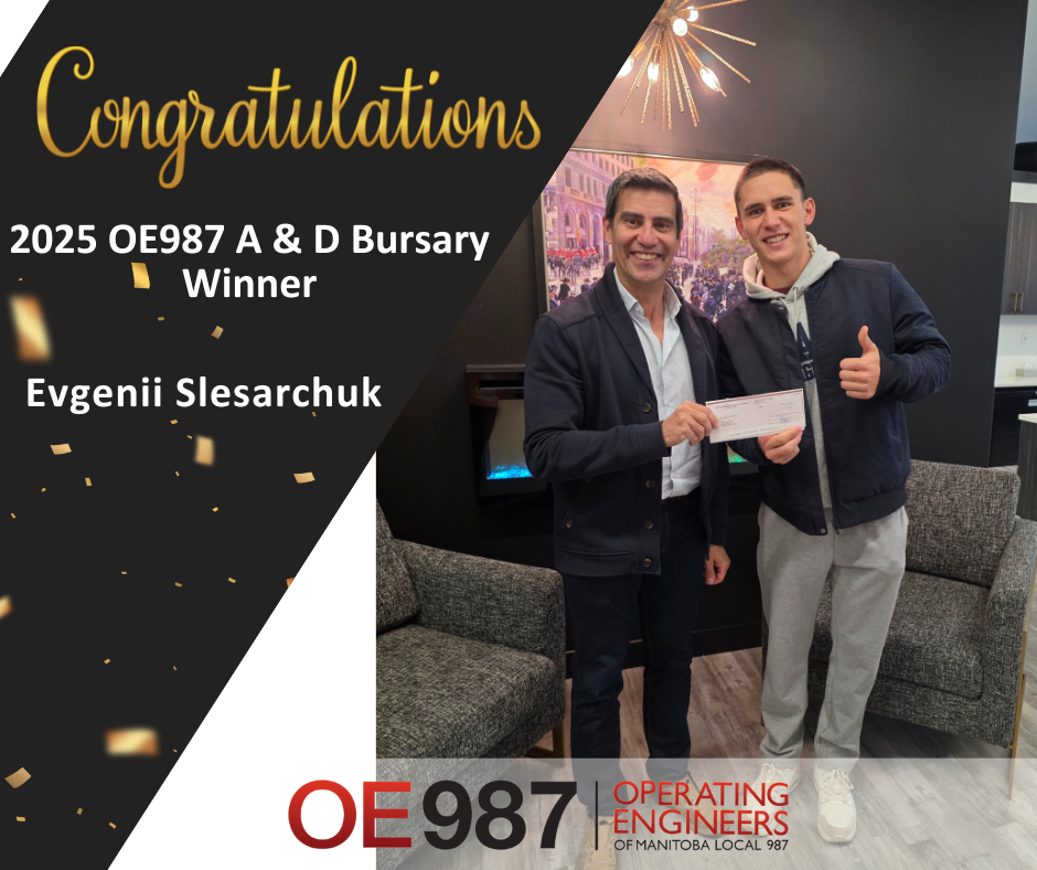 Image for OE 987 A & D 2025 Bursary Recipient, Evgenii Slesarchuk